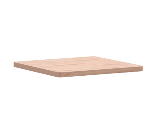 Tablero de mesa cuadrado de madera maciza de haya 50x50x2,5 cm