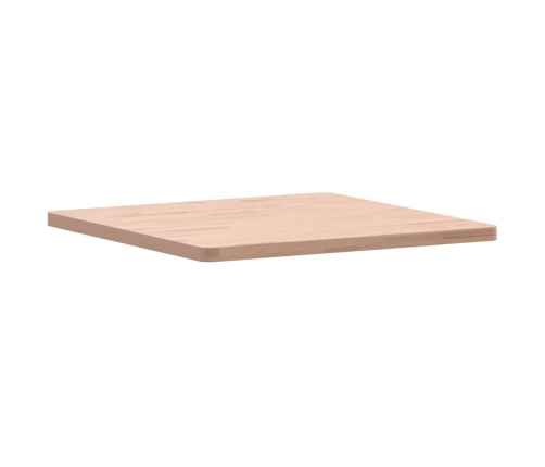 Tablero de mesa cuadrado de madera maciza de haya 60x60x2,5 cm