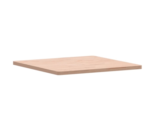 Tablero de mesa cuadrado de madera maciza de haya 70x70x2,5 cm