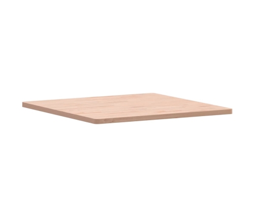 Tablero de mesa cuadrado de madera maciza de haya 80x80x2,5 cm