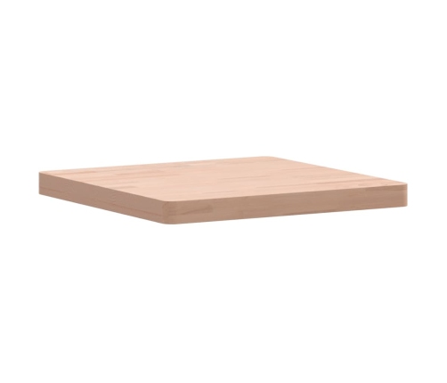 Tablero de mesa cuadrado de madera maciza de haya 50x50x4 cm