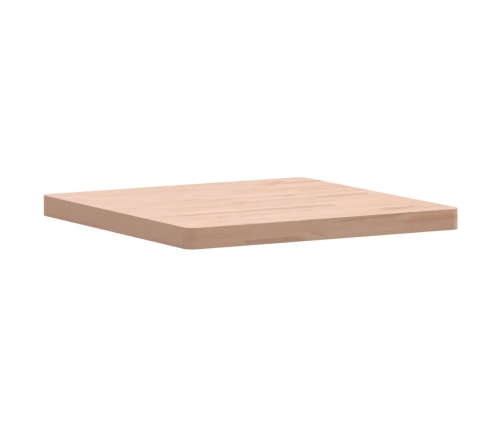 Tablero de mesa cuadrado de madera maciza de haya 60x60x4 cm