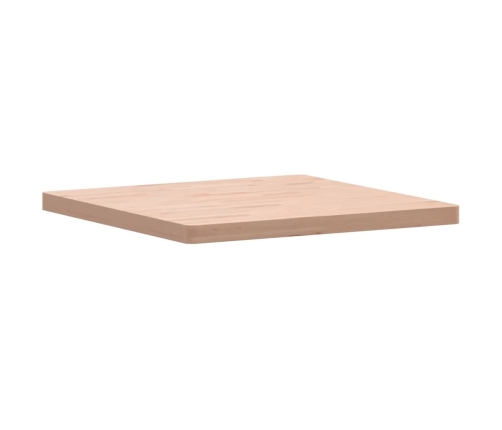 Tablero de mesa cuadrado de madera maciza de haya 70x70x4 cm