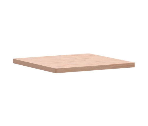 Tablero de mesa cuadrado de madera maciza de haya 80x80x4 cm