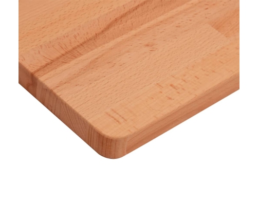 Tablero de mesa cuadrado de madera maciza de haya 50x50x1,5 cm