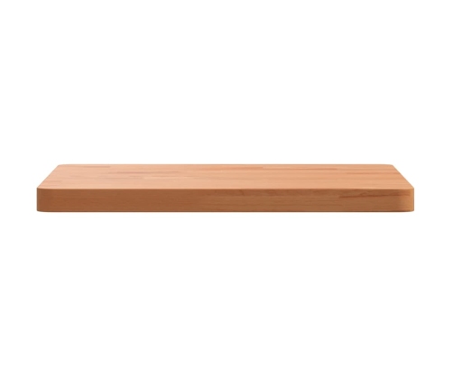 Tablero de mesa cuadrado de madera maciza de haya 40x40x2,5 cm