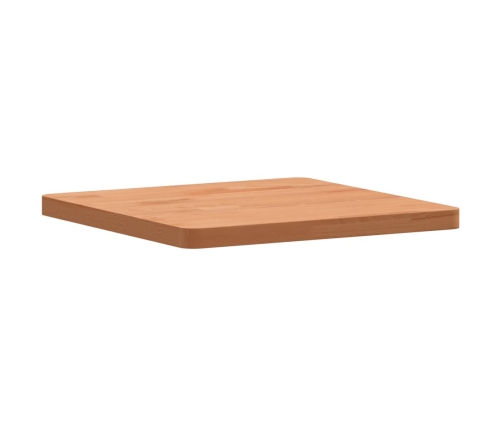 Tablero de mesa cuadrado de madera maciza de haya 40x40x2,5 cm