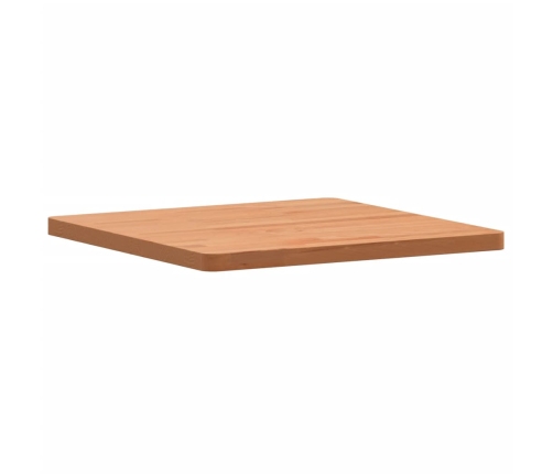 Tablero de mesa cuadrado de madera maciza de haya 50x50x2,5 cm