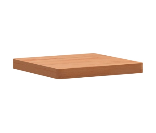 Tablero de mesa cuadrado de madera maciza de haya 40x40x4 cm