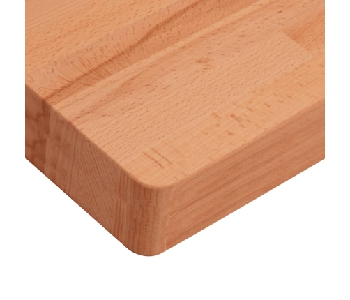 Tablero de mesa cuadrado de madera maciza de haya 40x40x4 cm