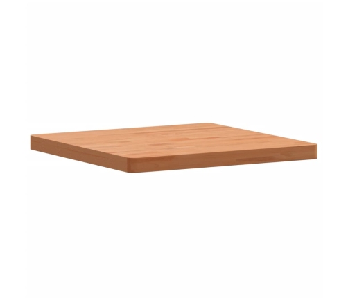 Tablero de mesa cuadrado de madera maciza de haya 60x60x4 cm