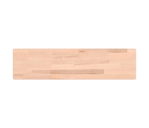 Estante de pared madera maciza de haya 80x20x1,5 cm