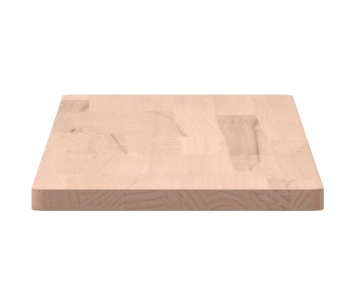 Estante de pared madera maciza de haya 80x20x1,5 cm