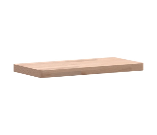 Estante de pared madera maciza de haya 40x20x2,5 cm