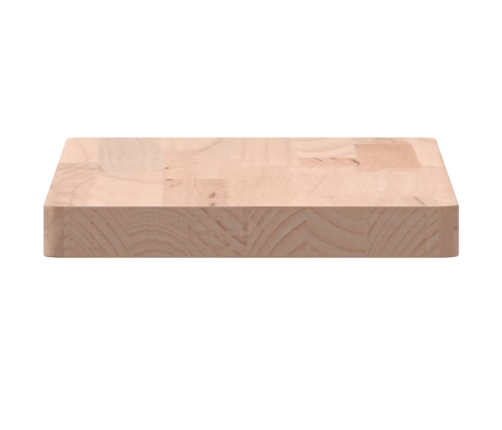 Estante de pared madera maciza de haya 40x20x2,5 cm