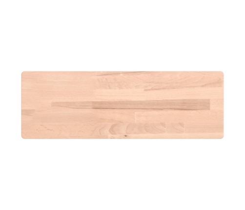 Estante de pared madera maciza de haya 60x20x2,5 cm