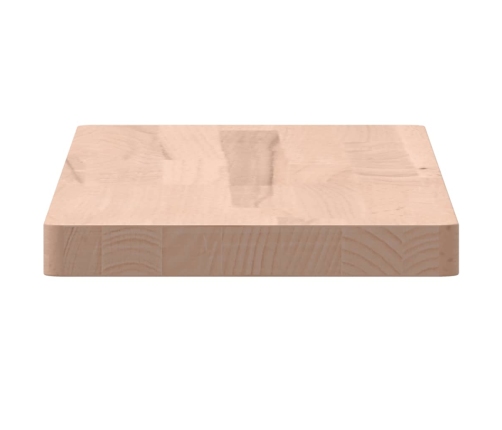 Estante de pared madera maciza de haya 60x20x2,5 cm