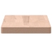 Estante de pared madera maciza de haya 60x20x2,5 cm