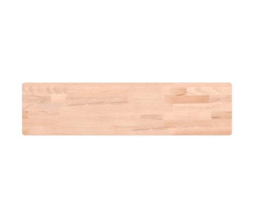 Estante de pared madera maciza de haya 80x20x2,5 cm