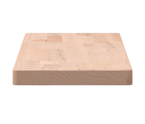 Estante de pared madera maciza de haya 80x20x2,5 cm