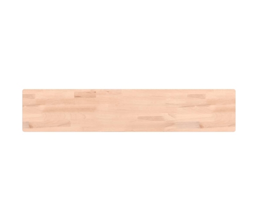 Estante de pared madera maciza de haya 100x20x2,5 cm