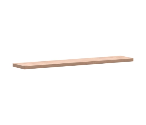 Estante de pared madera maciza de haya 100x20x2,5 cm