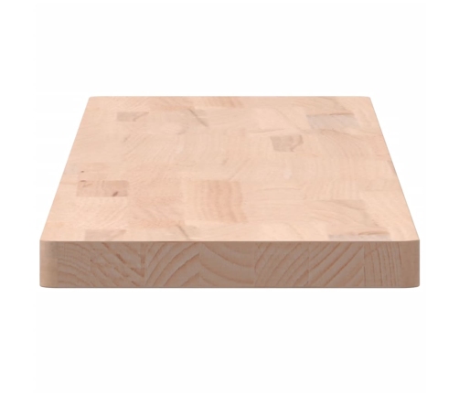 Estante de pared madera maciza de haya 100x20x2,5 cm