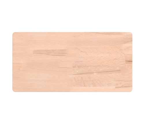 Estante de pared madera maciza de haya 40x20x4 cm