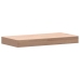 Estante de pared madera maciza de haya 40x20x4 cm