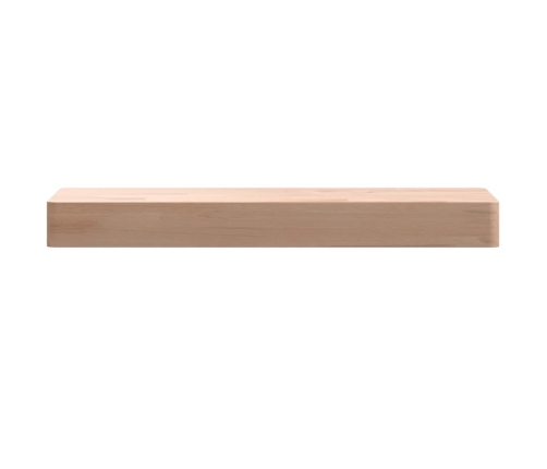 Estante de pared madera maciza de haya 40x20x4 cm