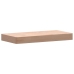 Estante de pared madera maciza de haya 40x20x4 cm