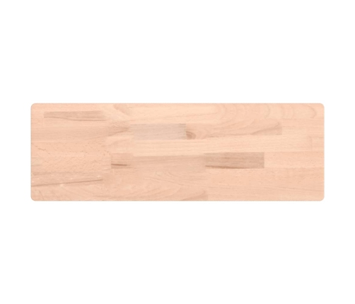 Estante de pared madera maciza de haya 60x20x4 cm