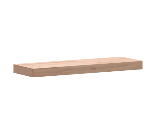 Estante de pared madera maciza de haya 60x20x4 cm