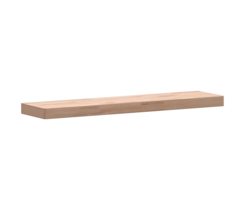 Estante de pared madera maciza de haya 80x20x4 cm