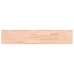 Estante de pared madera maciza de haya 100x20x4 cm