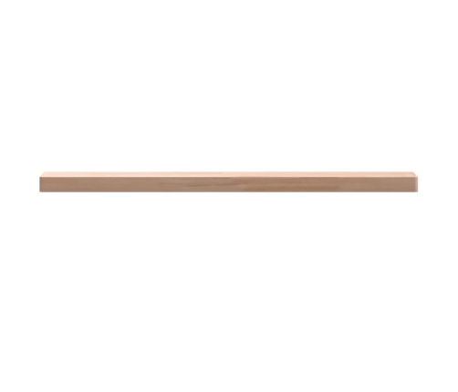 Estante de pared madera maciza de haya 100x20x4 cm