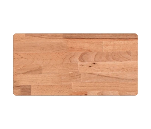 Estante de pared madera maciza de haya 40x20x1,5 cm