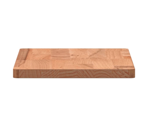 Estante de pared madera maciza de haya 40x20x1,5 cm