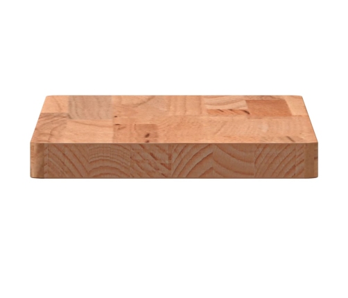 Estante de pared madera maciza de haya 40x20x2,5 cm