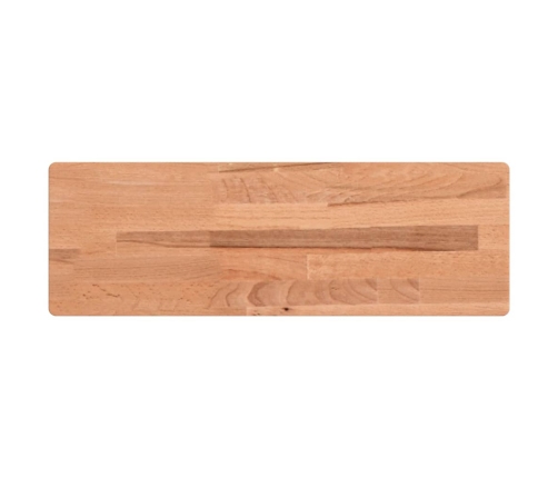 Estante de pared madera maciza de haya 60x20x2,5 cm