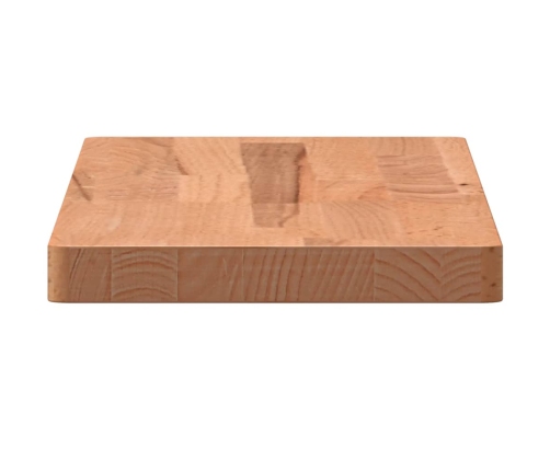 Estante de pared madera maciza de haya 60x20x2,5 cm