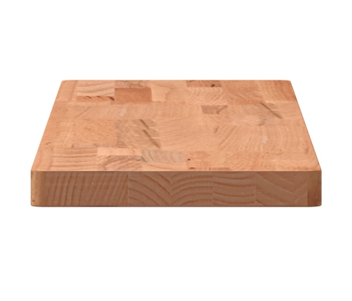 Estante de pared madera maciza de haya 80x20x2,5 cm