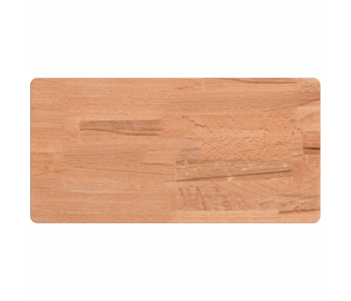 vidaXL Estante de pared madera maciza de haya 40x20x4 cm