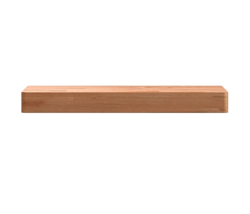 Estante de pared madera maciza de haya 40x20x4 cm