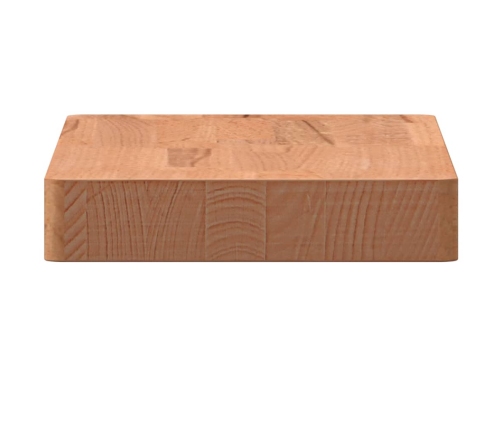 Estante de pared madera maciza de haya 40x20x4 cm