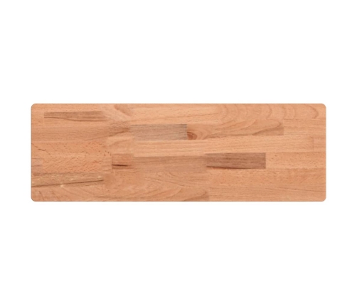 Estante de pared madera maciza de haya 60x20x4 cm