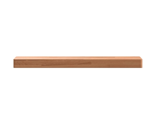 Estante de pared madera maciza de haya 60x20x4 cm