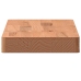 Estante de pared madera maciza de haya 60x20x4 cm