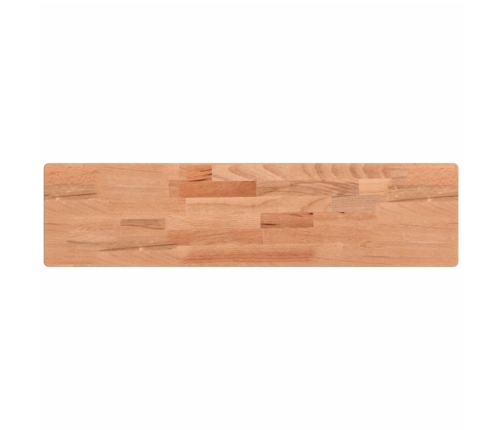 Estante de pared madera maciza de haya 80x20x4 cm