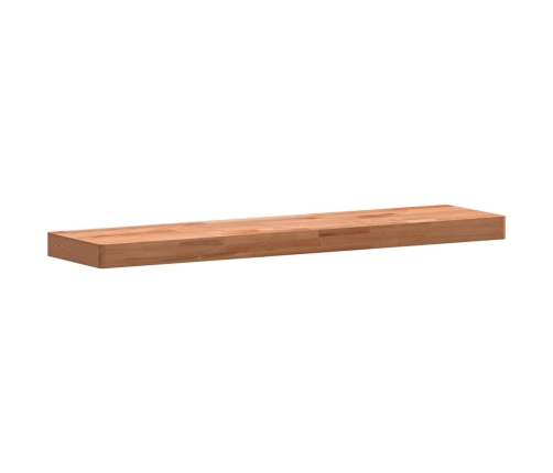 Estante de pared madera maciza de haya 80x20x4 cm